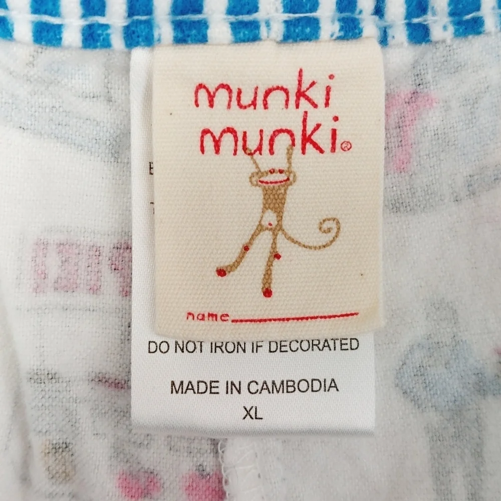 Munki Munki Lounge Athletic Illustrations Printed Night Pants Pajama P6532